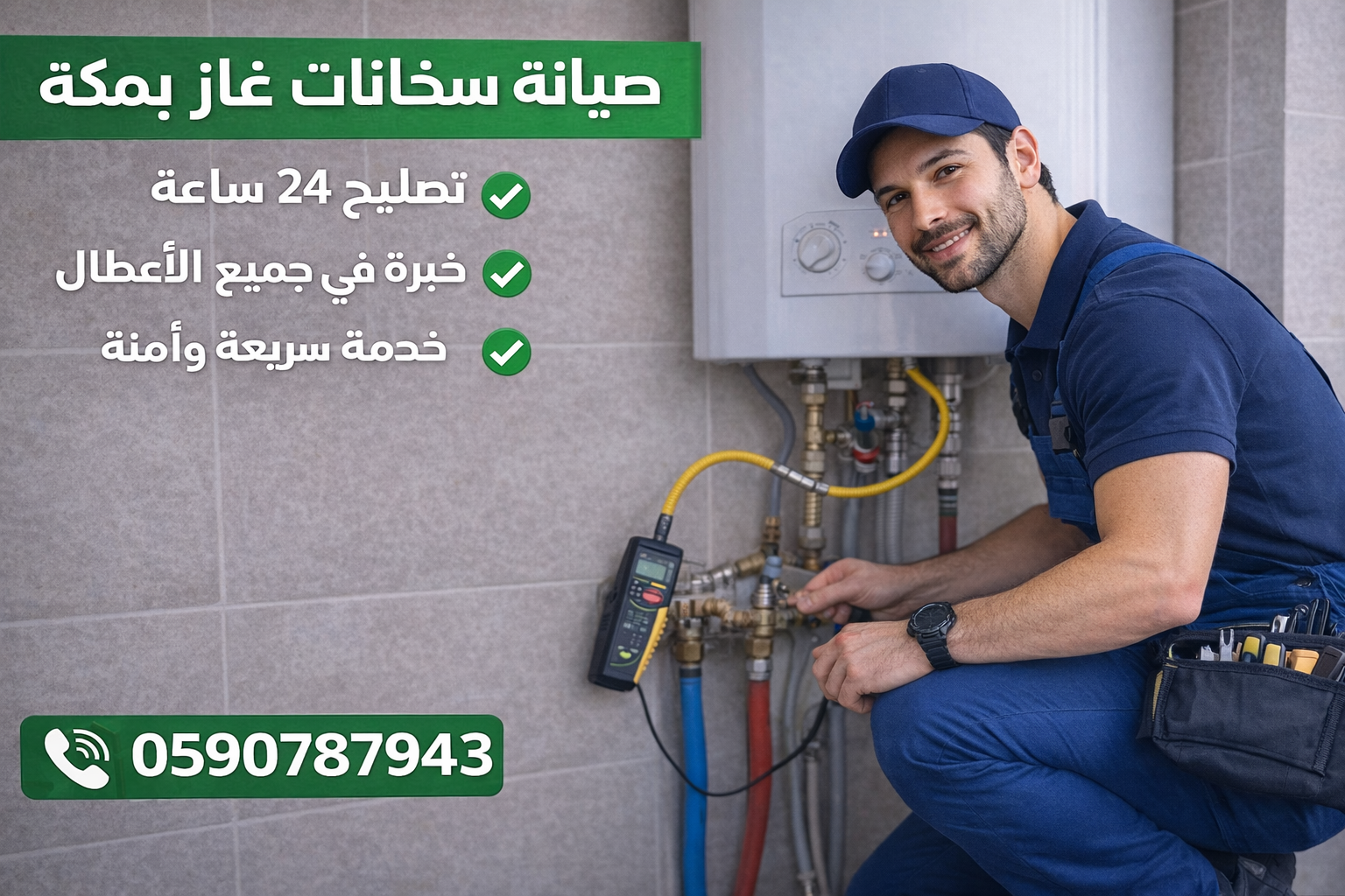 صيانة سخانات غاز بمكة