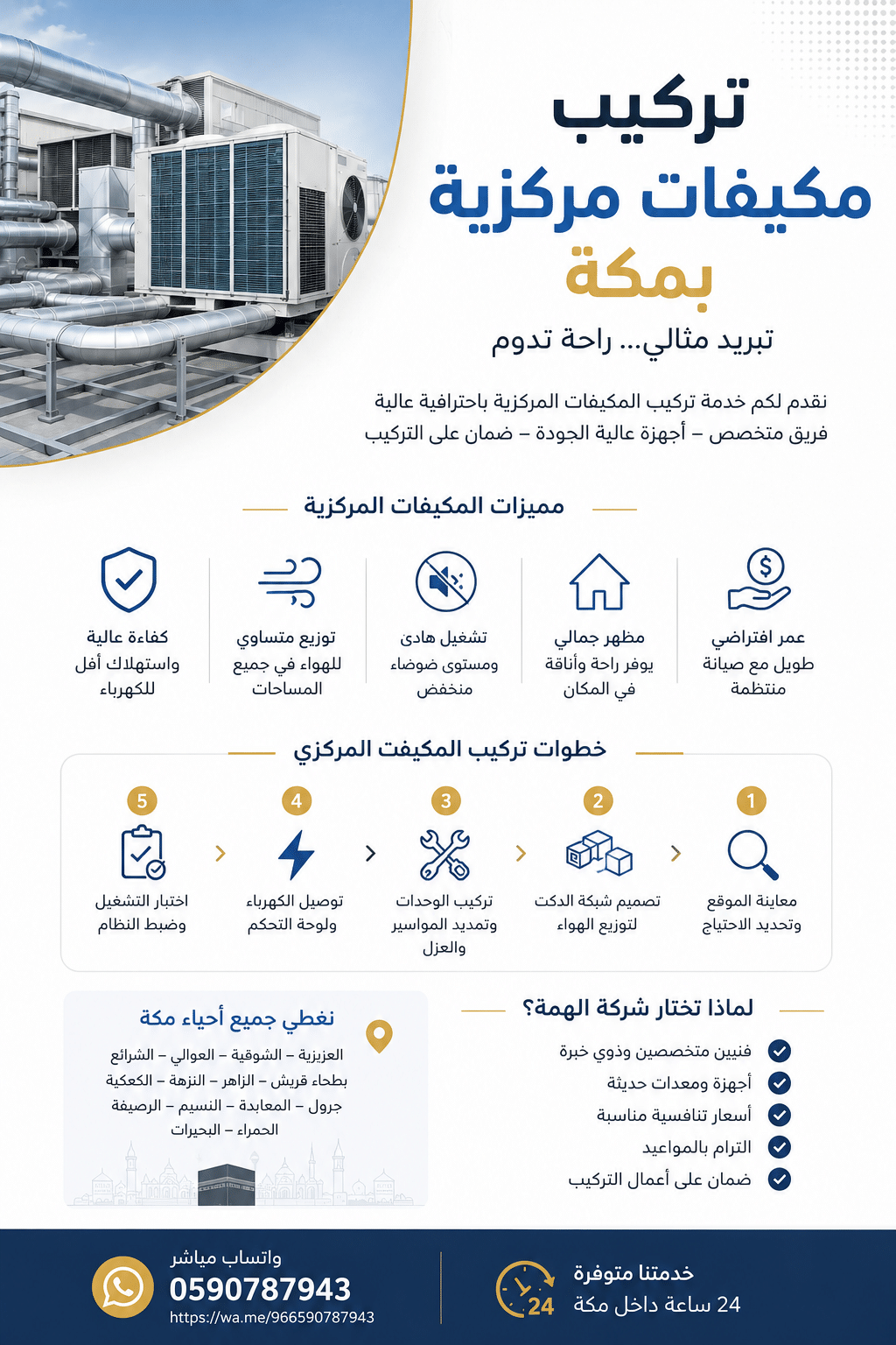 تركيب مكيفات مركزية